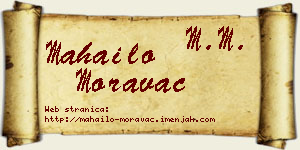 Mahailo Moravac vizit kartica